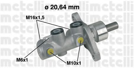 Главный тормозной цилиндр METELLI 05-0346