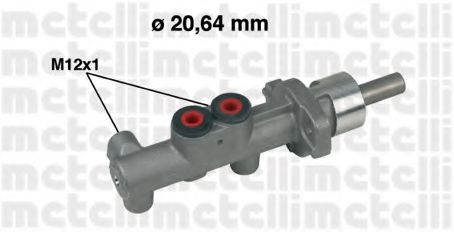Главный тормозной цилиндр METELLI 05-0400