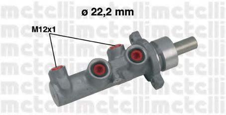 Главный тормозной цилиндр METELLI 05-0483