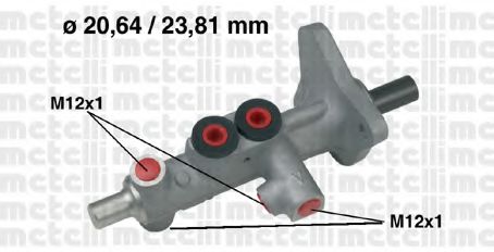 Главный тормозной цилиндр METELLI 05-0627