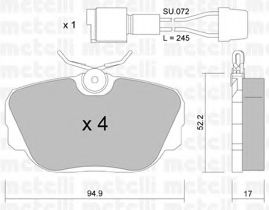 Тормозные колодки METELLI 22-0042-0K