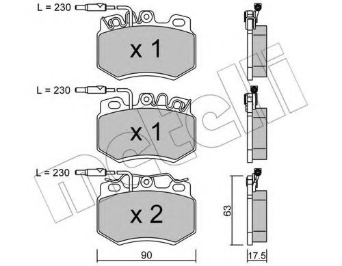 Тормозные колодки METELLI 22-0049-0