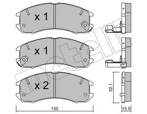 Тормозные колодки METELLI 22-0068-0