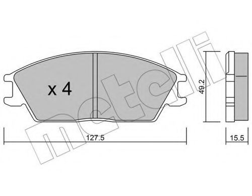Тормозные колодки METELLI 22-0081-0