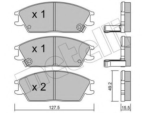 Тормозные колодки METELLI 22-0081-1
