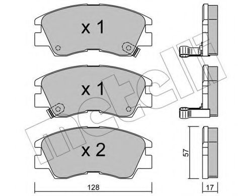 Тормозные колодки METELLI 22-0115-0