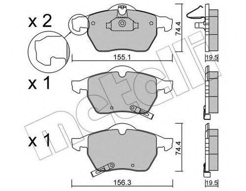 Тормозные колодки METELLI 22-0118-2