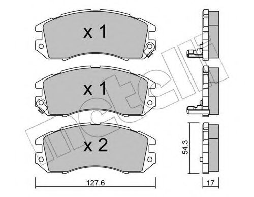 Тормозные колодки METELLI 22-0135-0