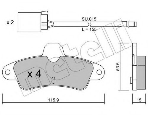 Тормозные колодки METELLI 22-0143-0K