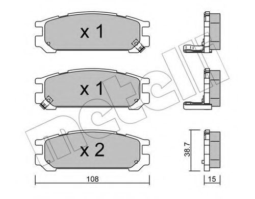 Тормозные колодки METELLI 22-0204-0