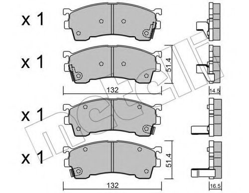 Тормозные колодки METELLI 22-0223-0