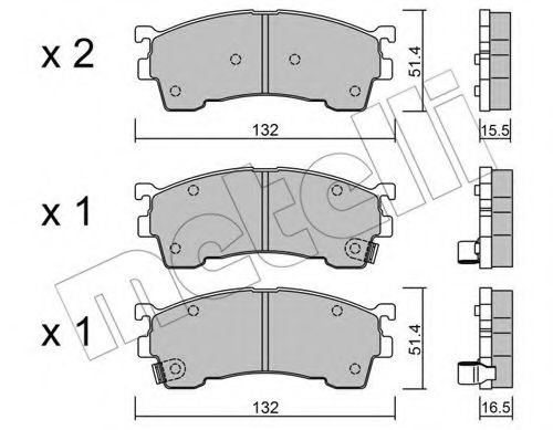 Тормозные колодки METELLI 22-0223-1