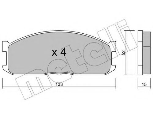 Тормозные колодки METELLI 22-0232-0