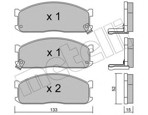 Тормозные колодки METELLI 22-0232-1