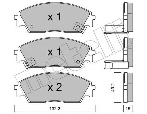 Тормозные колодки METELLI 22-0236-1