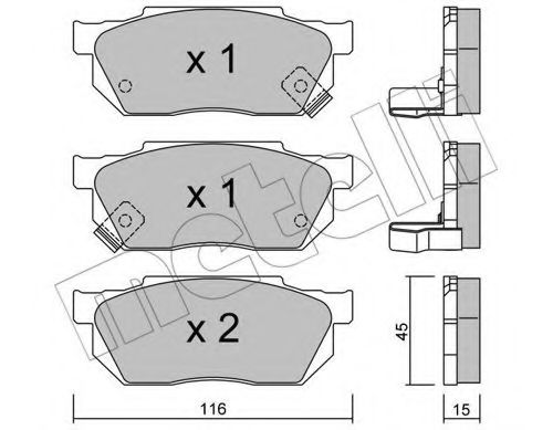 Тормозные колодки METELLI 22-0247-1