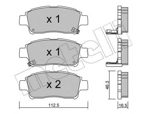 Тормозные колодки METELLI 22-0292-0