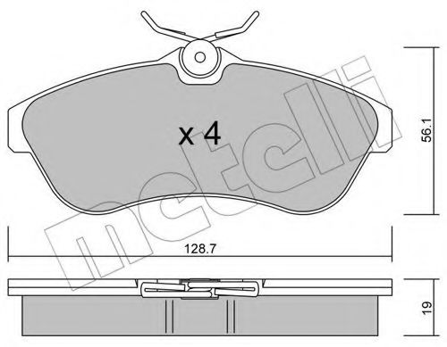 Тормозные колодки METELLI 22-0329-0