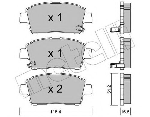 Тормозные колодки METELLI 22-0423-0