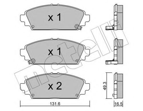 Тормозные колодки METELLI 22-0463-0