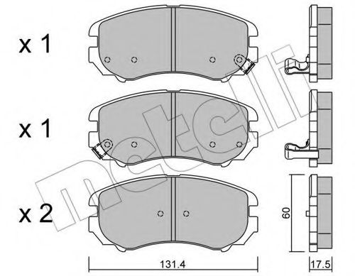 Тормозные колодки METELLI 22-0503-0