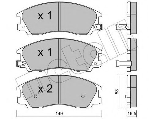 Тормозные колодки METELLI 22-0506-0