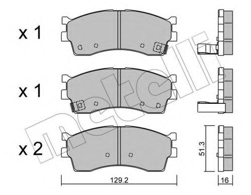 Тормозные колодки METELLI 22-0512-0