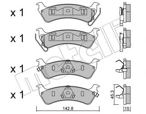 Тормозные колодки METELLI 22-0527-0