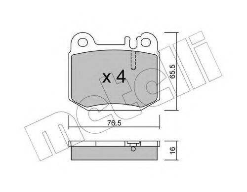 Тормозные колодки METELLI 22-0564-0