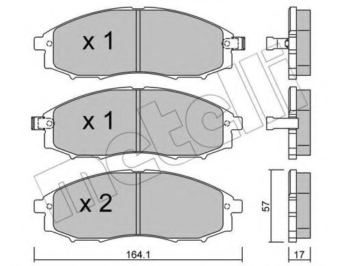 Тормозные колодки METELLI 22-0611-0