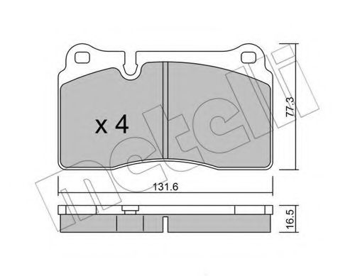 Тормозные колодки METELLI 22-0659-0