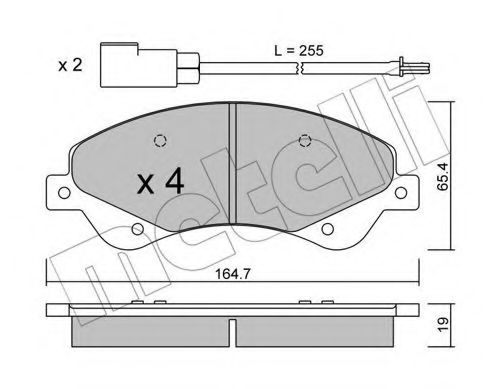 Тормозные колодки METELLI 22-0679-0