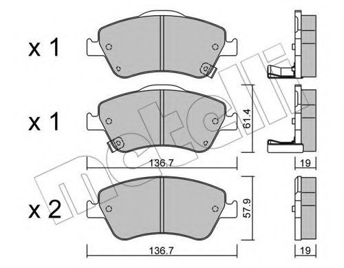 Тормозные колодки METELLI 22-0794-0
