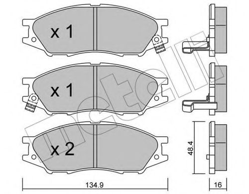 Тормозные колодки METELLI 22-0810-0
