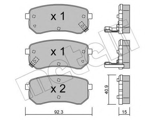 Тормозные колодки METELLI 22-0815-0