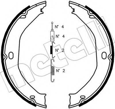 Тормозные колодки барабанные METELLI 53-0360K
