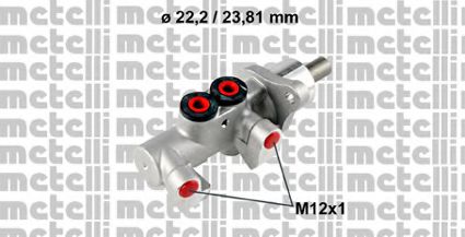 Главный тормозной цилиндр METELLI 05-0769