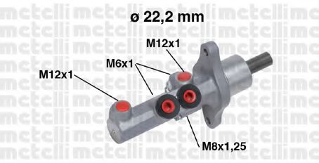 Главный тормозной цилиндр METELLI 05-0720