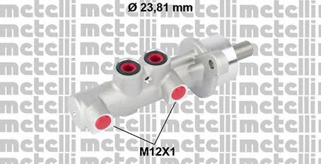 Главный тормозной цилиндр METELLI 05-0788