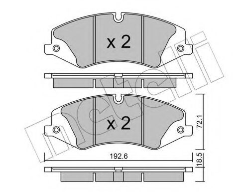 Тормозные колодки METELLI 22-0836-0