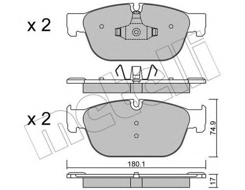 Тормозные колодки METELLI 22-0854-0