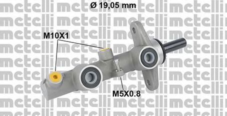 Главный тормозной цилиндр METELLI 05-0813