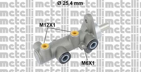 Главный тормозной цилиндр METELLI 05-0818