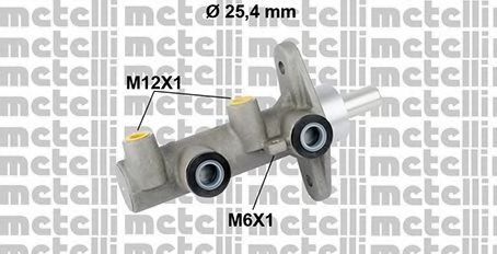 Главный тормозной цилиндр METELLI 05-0819