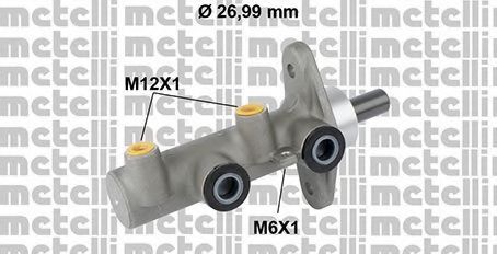 Главный тормозной цилиндр METELLI 05-0821