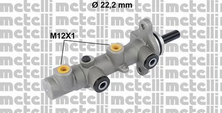 Главный тормозной цилиндр METELLI 05-0825