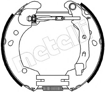 Тормозные колодки барабанные METELLI 51-0231