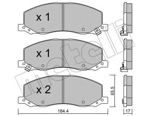 Тормозные колодки METELLI 22-0923-0