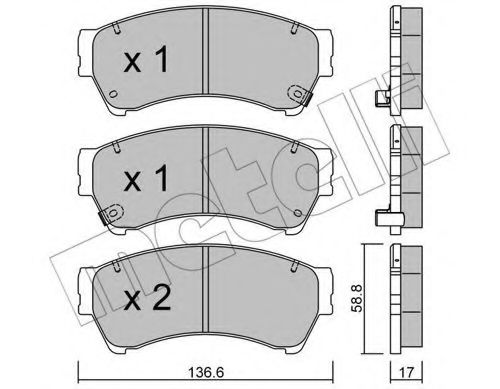 Тормозные колодки METELLI 22-0924-0