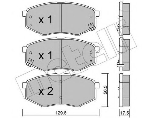 Тормозные колодки METELLI 22-0942-0